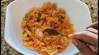 Cornflakes Chaat / Cornflakes Bhel / Corn Flakes Chaat - Quick And Easy Snack Recipes