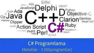 C# Programlama - Metotlar - 3 (Altprogramlar)