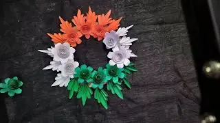 Paper flawar esay Beutiful dekoreson || Home decoration disaion #paperwallcraft #walldecor#homedecor