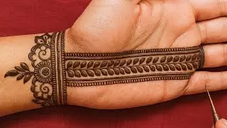 Very beautiful stylish front hand mehndi design l Easy mehndi design l Mehndi ka design l Mehndi