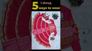 5 ways to wear this shrug and jacket with or without jeans. comment your favourite look.