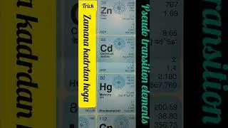 Pseudo transition elements.||IIT/NEET/EAMCET/BITSAT/CBSE.