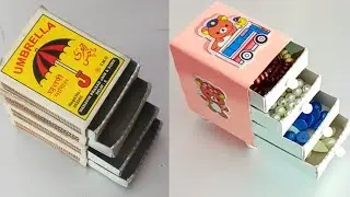 How to Make Mini Drawer From Matchboxes | DiY Matchbox Drawer |Matchbox Craft Easy | School Hacks |