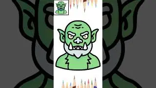 Como dibujar un ORCO de forma f&aacute;cil 2-2 / How to draw an ORC easy way 2-2 #aprendiendoadibujar #art