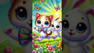 Melow and Bunny&rsquo;s Adventure 🐱🐹✨✨ #danceandsing #magicalmelodies #kidssongs #catshorts #catsong