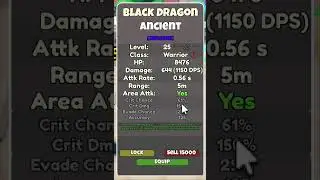Units Battlegrounds Max Black Dragon mod Assassin #roblox #games #gaming #Black Dragon