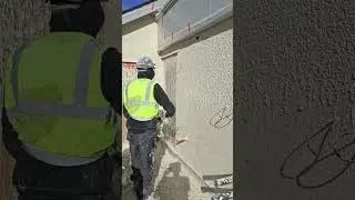 K Rend Roughcast Application