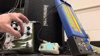 Enron Valdez TalkingTeacher+SwampWitch Pedals SeasonOfTheWitch delay+Donner looper pedals LSD trippy