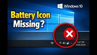 Windows 10 Battery Icon Not Showing in Taskbar? Power Button Greyed Out
