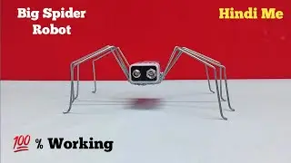 How To Make Simple Spider Robot - In Hindi / 100% Working