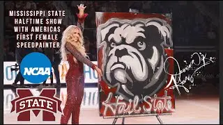 Mississippi State Halftime Show with Americas First Female Speedpainter Jessica K. Haas