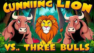 बैल और शेर की कहानी। Lion and Three Bulls Story In Hindi. animal stories