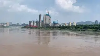 Hejiang Gate in Yibin where the Minjiang River and the Jinsha River meet to become the Yangtze River
