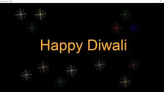 Draw Happy Diwali in Python Turtle