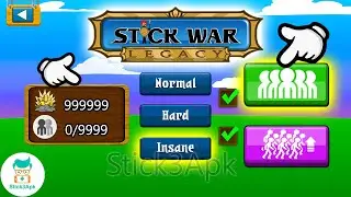 USING 999,999 GOLD to BUILD Many Soldiers in INSANE mode!😱| Stick War Legacy | Stick3Apk