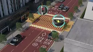 AI EYES - Pedestrain Protection Accident PreventionCrosswalk In-ground Traffic Light stud