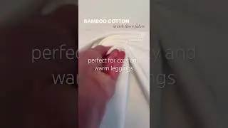 Bamboo cotton stretch fleece fabric @Kinderel
