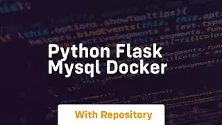 python flask mysql docker