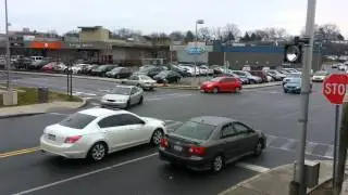 All way STOP intersection at Cross County Mall