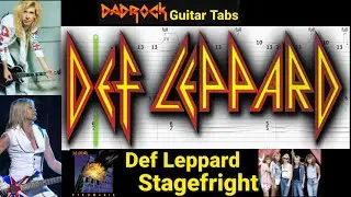 Stagefright - Def Leppard - Lead Guitar TABS Lesson