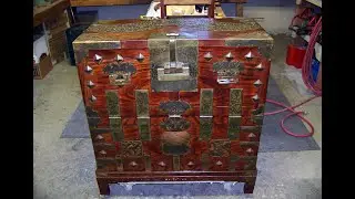 Restoration of a Oriental Warrior Chinese Chest