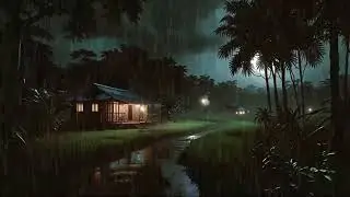 🌧️ Rainy Night Heavy Rain | Insomnia Relief Sleep Sounds USA | calmwhisperasmr