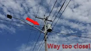 Broken FibreOP wraps very close to 7200 volt wire