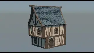 3D Medieval House, modular Pack1