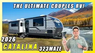 2026 CATALINA 323MAZE - двухэтажный прицеп для пар с 3 выдвижными секциями, островом, огромной об...