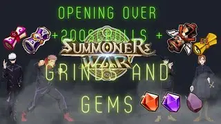 Summoning 200+ ms 16 lds 5 all atribute 5 Legendary 3 jjk scroll + 20 grindstones Summoners War
