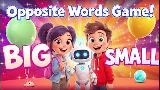 Opposite Words Game Song for Kids | Learn Antonyms with 3D Animation! | Nursery Rhymes | Kids Songs