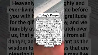 today's prayer #trending #shorts #shortvideo #love #youtubeshorts #christian