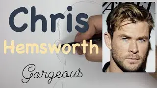 How To Draw Chris Hemsworth | Superstar Of Thor : Love And Thunder