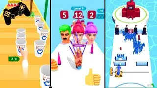 Coffee Run 3D vs Hand Evolution Runner vs Mob Control | Satisfying Run Mobile Games