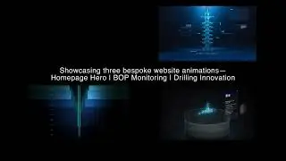 Website Animation for Technology Brands Homepage Hero Video, BOP, Drilling 3D Animations