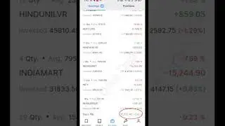 Investment Portfolio in Stock Market , Zerodha 23rd Aug 2022