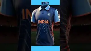 If AI designs the Jersey of Teams in WC 🥵💀 #cricket