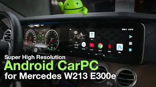 Super High resolution Android CarPC for 2019 Mercedes W213 E300e by 인디웍 indiwork