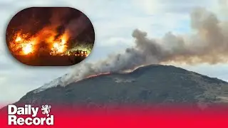 Edinburgh firefighters work through night tackling Arthur&rsquo;s Seat blaze