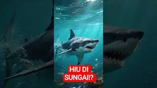 JANGAN BERENANG DI SUNGAI! 😱 Ada Predator Ini! #shorts #eksoklik #hiu