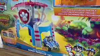 Rex and the Dino Rescue Paw Patrol HQ Lookout Tower Toy