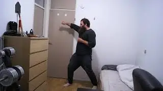 Martial arts training 2019 Three right sideways hammer fists with different hights