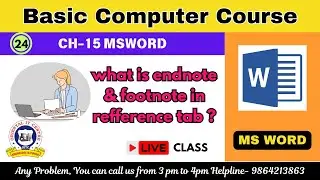Mastering Endnotes, Footnotes, and References in MS Word | Complete Guide in assamese
