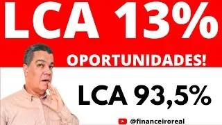 DUAS NOVAS OPORTUNIDADES DE INVESTIMENTOS NA RENDA FIXA EM LCA'S COM TAXAS DIFERENCIADAS 💶🚀