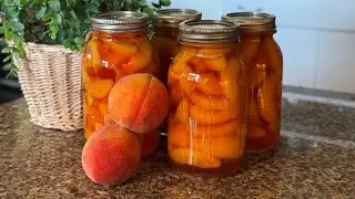 Canning peaches 