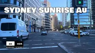SUNRISE Harbour Bridge| Chester Hill &rarr; Barangaroo | Sydney Drive 4K HDR 60FPS POV AU