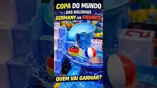 Alemanha x Fran&ccedil;a nas oitavas em corrida de bolinhas.