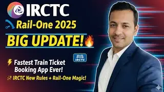 🚆 IRCTC Rail-One 2025 BIG UPDATE! | Fastest Train Ticket Booking App Ever! 🔥