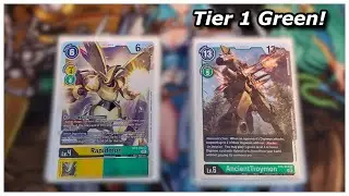 *1st Place UNDEFEATED Locals* Green Hybrid Deck Profile! | Digimon TCG EX2