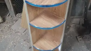 how to make corner shelf. live tutorial